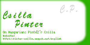 csilla pinter business card